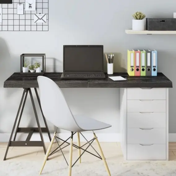 Sprawdź teraz Blat stołu, ciemnoszary, 140x60x6 cm, lite drewno dębowe Lumarko! - Hurtownia wielobranżowa Lumarko